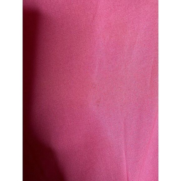 70s Style Caftan Embroidered V-Neck Mrs Roper Pink S/M Barbiecore Boho Chic - Picture 6 of 9